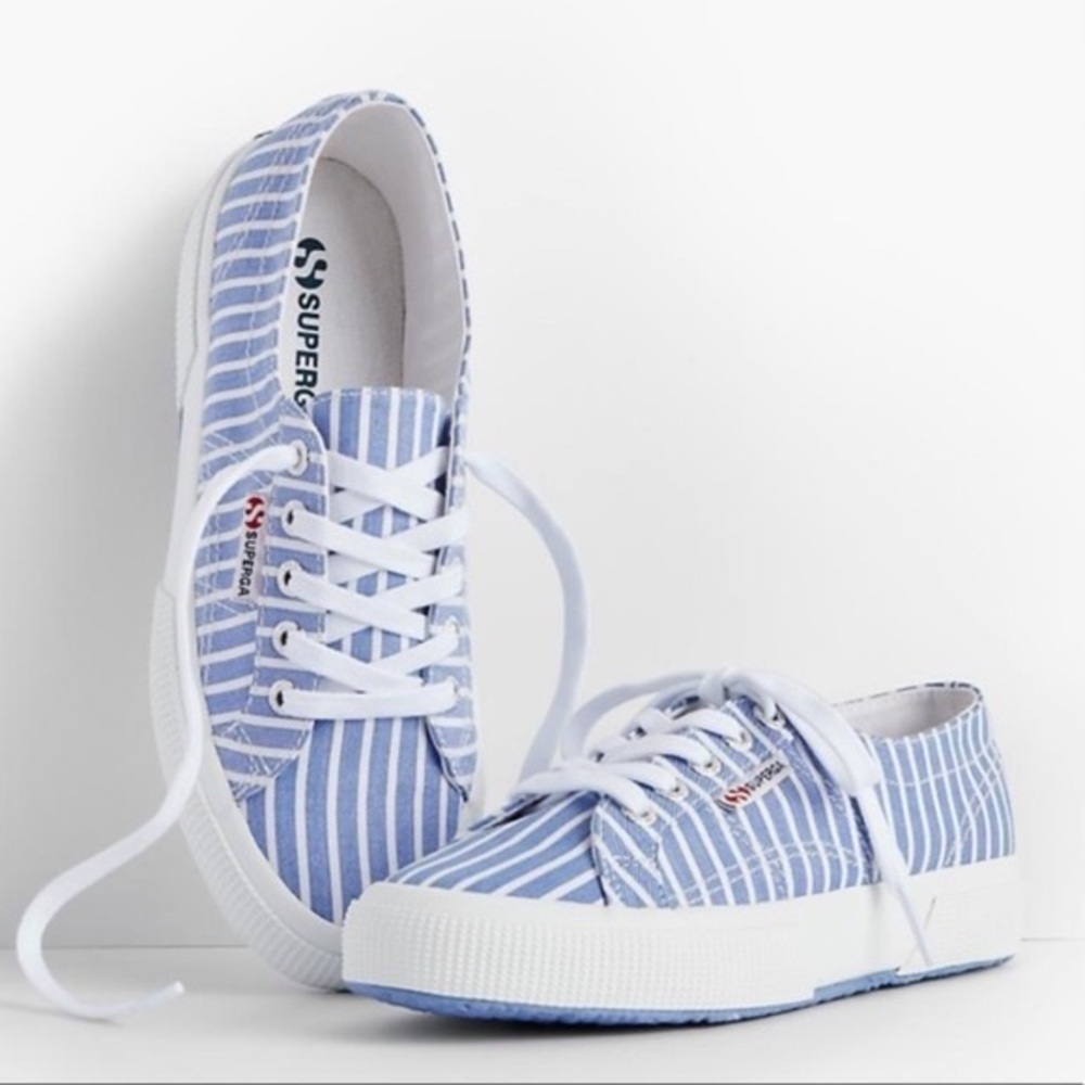 SUPERGA | Pinstripe Canvas Sneakers - Picture 10 of 10